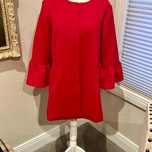 Elle Elegant Redish/Pink Belle Sleeve Coat-Size L